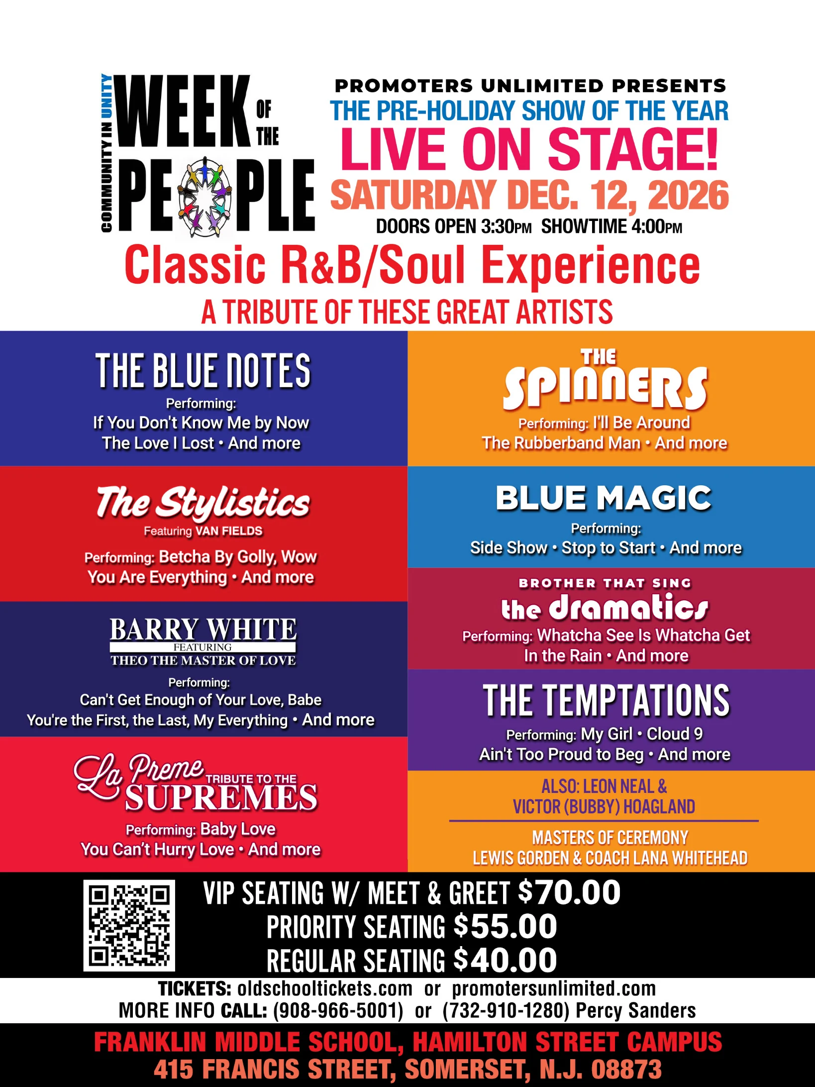 Community in Unity: Week of the People event flyer back
