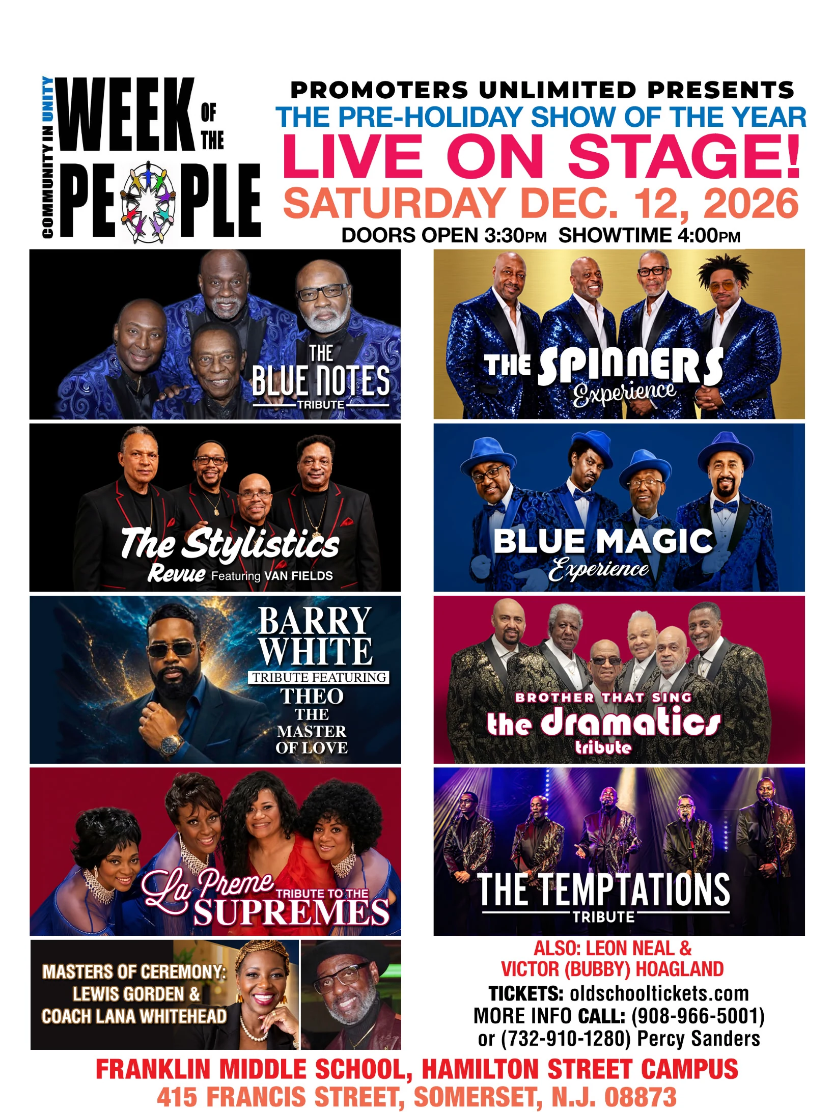 Community in Unity: Week of the People event flyer